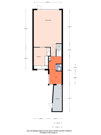 Floorplan - Kubboot 20, 3751 ZJ Bunschoten-Spakenburg